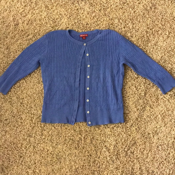 MERONA blue cardigan size:M - Picture 2 of 4